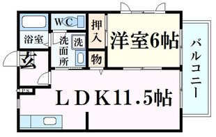 打出駅 徒歩5分 2階の物件間取画像